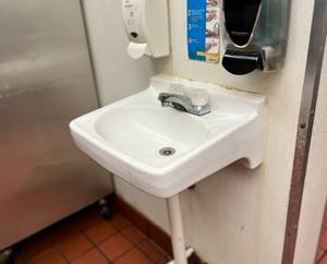 lot 9498 image: Wall-Mount Kitchen Sink