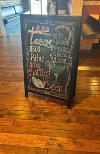 lot 9501 image: Double Sided Chalk Board A-Frame Sign