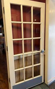 lot 9525 image: 36in White Door W Glass Windows ,