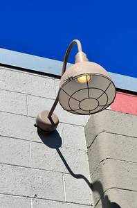 lot 9552 image: Lot of 5 Gooseneck Outdoor Light Fixtures