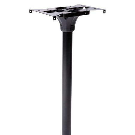 lot 1607 image: Architectural Mailboxes 5007589 Coolidge Powder Coated Black Mailbox Post 52.8 x 7.91 x 11.77 in.