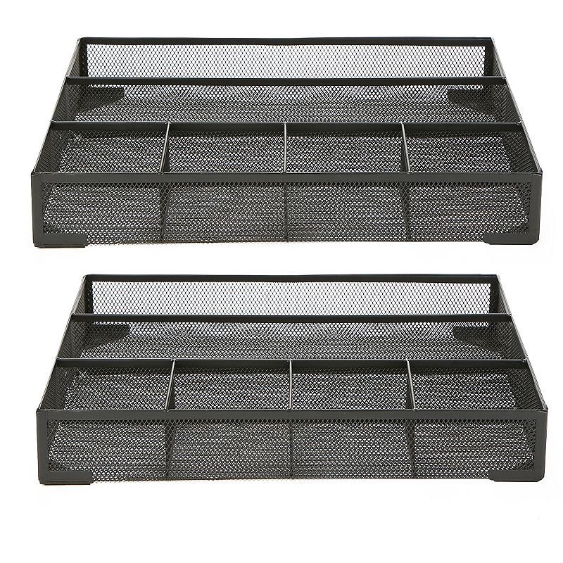 lot 1622 image: Mind Reader 2 Piece Deep Storage Drawer Organizer