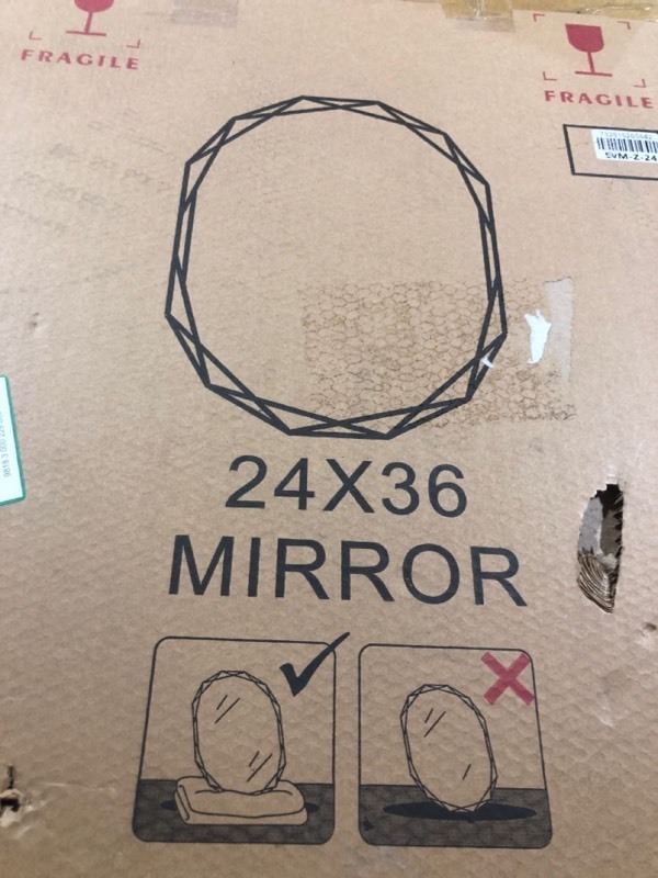 lot 1716 image: 24x36 dodecagon mirror