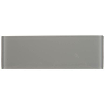 lot 1779 image: MSI Oyster Gray 4 In. X 12 In. Mixed Glass Tile