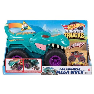 lot 2657 image: Hot Wheels Monster Trucks Car Chompin Mega-Wrex Vehicle