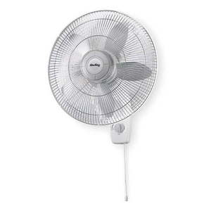 lot 2691 image: Air King 9018 18 Wall Mount Fan Oscillating 3 Speeds 120V AC