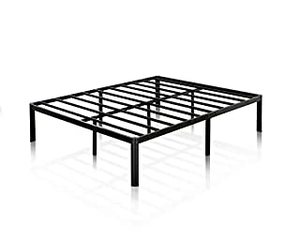 lot 2695 image: ZINUS Van 16 Inch Metal Platform Bed Frame  Steel Slat Support  No Box Spring Needed  Easy Assembly, Queen (loose hardware)