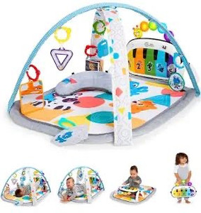 lot 2732 image: Baby Einstein 4-in-1 Kickin Tunes Music and Language Play Gym and Piano Tummy Time Activity Mat