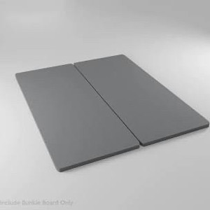 lot 2745 image: Wood Split Fully Assembled Bunkie Board for MattressBed Support, King Grey