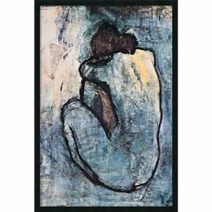 lot 2754 image: Blue Nude 1902 by Pablo Picasso - Picture Frame Graphic Art - corner of frame damaged