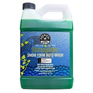 lot 2803 image: Chemical Guys CWS_110 Honeydew Snow Foam Car Wash Soap (Works with Foam Cannons, Foam Guns or Bucket Washes) Safe for Cars, Trucks, Motorcycles, RVs & More, 128 fl oz (1 Gallon), Honeydew Scent (B009OTW646)