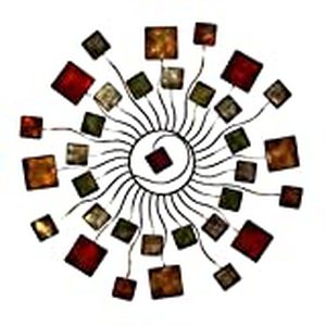 lot 2835 image: Deco 79 Modern Metal Abstract Wall Decor, 32 x 1 x 32, Brown (B004ZHKUIQ)