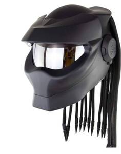 lot 41706 image: $$ MOMOJA Motorcycle Full Face Motorbike Helmet with LED Light, Unisex Motocross Locomotive DOT Certified Helmet,ABS Material Shell EPS Buffer Layer Size Medium, Retail $235