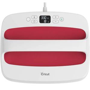 lot 41711 image: Cricut EasyPress 2 Heat Press Machine (12 x 10), Ideal for Sweatshirts, T-Shirts, Blankets & More, Precise Temperature Control, Features Insulated Safety Base & Auto-Shut Off, Raspberry