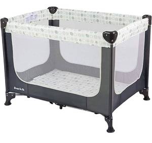 lot 41732 image: Dream On Me Zodiak Portable Playard with Carry Bag & Shoulder Strap, Gray