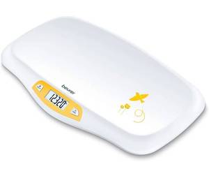 lot 41746 image: Beurer BY80 Digital Baby Scale, Infant Scale for Weighing in Pounds, Ounces, or Kilograms up to 44 lbs, Newborn Baby Scale with Hold Function, Pet Scale for Cats and Dogs