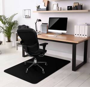 lot 58704 image: Kuyal Chair mat for Hardwood Floor 36 x 48 inches Rectangle Floor Mats WoodTile Protection Mat for Office & Home, Black