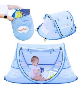lot 58707 image: GoodBorn Baby Beach Tent, UV50 EzyFold Popup Tent. Cabana Baby Tent, Beach Canopy and Beach Shade Tent