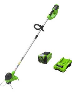 lot 58723 image: Greenworks 40V 12 Cordless String Trimmer, 2.0Ah Battery and Charger Included