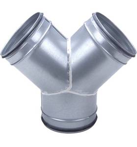 lot 58733 image: Piclafe Duct Splitter for Dryer Vent Hose 6 inch, Y Shape Duct Connector for Exhaust Fan Hose, Precision Welded Galvanized Steel Prevent Air Leakage