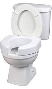 lot 58734 image: Ableware Basic Open Front Elevated Toilet Seat 350 LB Capacity