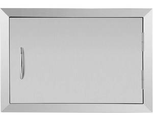 lot 58748 image: Seeutek Outdoor Kitchen Doors 20W x 14H Inch BBQ Access Door - Stainless Steel Single Wall Construction Vertical Door for Outdoor Kitchen Grilling Station or Commercial BBQ Island.