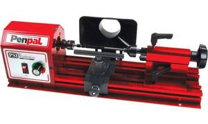 lot 58751 image: $$ PSI Woodworking PENPAL Portable 15-Pound Mini Penmaking Lathe - Retail $232
