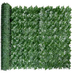 lot 58756 image: Bybeton Artificial Ivy Privacy Fence Screen, 40 X 160 UV-Anti Fake Leaves Vines Grass Wall for Patio Balcony Privacy, Garden, Backyard Greenery Wall Backdrop and Fence Decor.