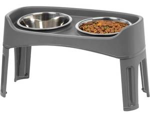 lot 58759 image: IRIS Elevated Dog Bowls - Elevated Dog Feeder - Adjustable Dog Bowl Stand for Small to Large Dogs