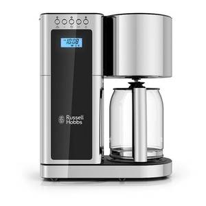 lot 60554 image: Russell Hobbs Glass Series 8-Cup Coffeemaker Black & Silver CM8100BKR