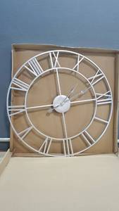 lot 60585 image: Large Metal Wall Clock, 20