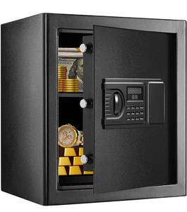 lot 70245 image: Safe Box Fireproof Waterproof,Home Safe Gun Safe with Digital Keypad Lock Wall Safe Fireproof Safe,Hotel Safe and Office Safe with Electronic Safe,Security Steel Safe ,15.8 x 15 x 12.2,LCD(1.7cub)
