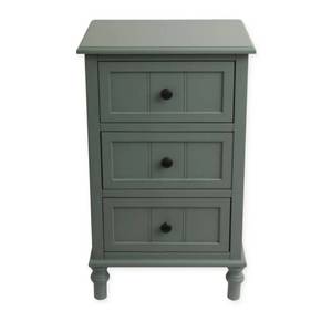 lot 70268 image: Decor Therapy 3-Drawer Accent Table in Aqua