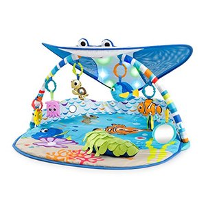 lot 72544 image: Bright Starts Disney Baby Finding Nemo Mr. Ray Ocean Lights & Music Gym, Ages Newborn 