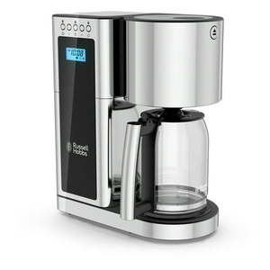 lot 72563 image: Russell Hobbs Glass Series 8-Cup Coffeemaker Black & Silver CM8100BKR