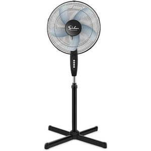 lot 72579 image: Simple Deluxe HIFANXSTAND16 Oscillating 16 Inch 3 Adjustable Speed Pedestal Stand Fan for Indoor Bedroom Living Room Home Office & College Dorm Use Black 1-Pack