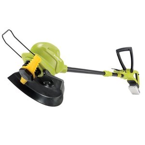 lot 72583 image: Sun Joe - 24V iON 10-in. 2.0Ah Cordless SharperBlade Stringless Lawn Trimmer - Green