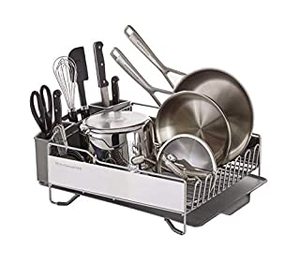 lot 27910 image: KitchenAid Full Size Dish Rack, Light Grey (B078JXFBDP)