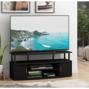 lot 27948 image: Furinno JAYA Large Entertainment Center Hold up to 55 - IN TV 15113BKW
