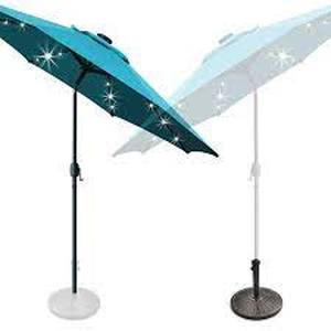 lot 27911 image: Sunnyglade 9 Ft LED Patio Umbrella