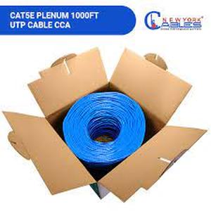 lot 27943 image: New York Cables Cat 6 Plenum 1000 Ft. Blue