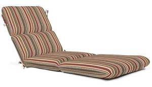 lot 64263 image: Sunbrella 74-inch Chaise Cushion - Brannon Redwood MSRP $180