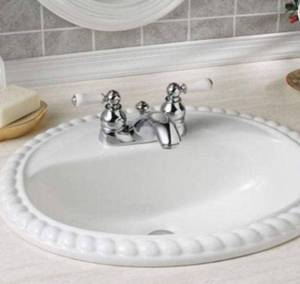 lot 64270 image: American Standard Rope Twist Bathroom Sink