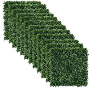 lot 64272 image: A & R 12 PCS 20x20 Artificial Grass Wall - UV Protected Boxwood Hedge Wall Panels - Suits for All Decorations