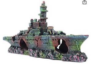 lot 64278 image: Fish Tank Decor - Ship Wreck (stock photo not exact same as item)
