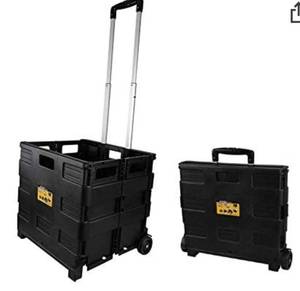 lot 64285 image: Olympia Tools 85-010 Grand Pack-N-Roll Portable Tools Carrier with Telescopic Handle, 80 Lb. Load Capacity, Black