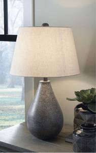 lot 64294 image: ashley furniture kristeva metal table lamp