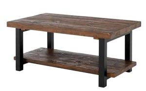lot 64256 image: rustic wooden coffee table