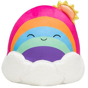 lot 5606 image: Squishmallows 14-Inch Rainbow Plush - Add Belina to Your Squad, Ultrasoft Stuffed Animal Large Plush Toy, Official Kellytoy Plush