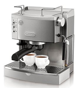 lot 5613 image: DeLonghi 15 bar Pump Espresso Maker, EC702, Metal